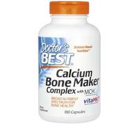 Doctor's Best - Calcium Bone Maker Complex with MCHCal | Bone Health Support - 180 Capsules