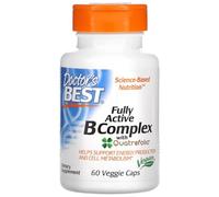 Doctor's Best - Fully Active B-Complex with Quatrefolic | Support for Energy, Metabolism and Cognitive Health - 60 vcaps