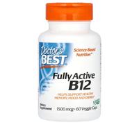 Doctor's Best - Fully Active B12 (1500mcg) | Supports Energy Production and Nerve Health - 60 Veggie Capsules