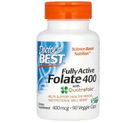 DoctorsBEST Doctor's Best - Fully Active Folate 400 with Quatrefolic | Support for Cardiovascular Health and The Nervous System - 90 Capsules