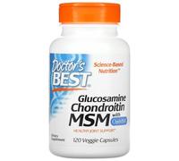DoctorsBEST Doctor's Best - Glucosamine Chondroitin MSM with OptiMSM | Support for Joint Health and Mobility - 120 Capsules