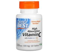 Doctor's Best - High Absorption Vitamin C with PureWay-C | Support for The Immune System - 60 Tablets