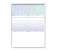 DocuGard Blue/Green Prismatic Top Check, 8.5 x 11 Inches, 24 lb, 500 Sheets, 1 Check Per Sheet (04533)