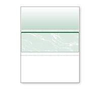 DocuGard Green Marble Middle Check, 8.5 x 11 Inches, 24 lb, 500 Sheets, 1 Check Per Sheet (04510)