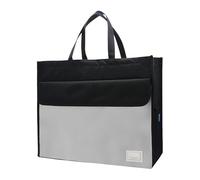Document Bag | Document Storage Bags Tote with Handle | Large Capacity Storage Holder Organizer for Notebooks, Pens, Cards, Magazines, Black, riferimento alla descrizione