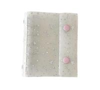 Document Binder, Transparent Folder for Notes - Receipt Card Holder Stickers with Star Pattern for Teachers Students Project Manager Administrative Staff