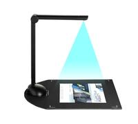 Document Book Camera Scanner 8 Mega-pixel HD High-Definition A3 Scanning Size with USB Port LED Light OCR Function Compatible with Windows for Classroom Office Library Bank Meeting