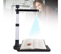 Document & Book Scanner, A3/A4 HD High Speed USB Book Image Document Camera With 2 LED Lights OCR Technology, Dual Lens (10 Mega-pixel & 2 Mega-pixel) for Archiving, School & Office