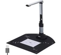 Document Camera 10MP HD USB Scanner for Laptops & PCs, A3 & A4 Large Format, Portable with OCR and Multi-Page Auto Scanning for Online Training