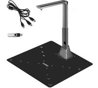 Document Camera Scanner, A3 Size, 10MP Lens, OCR Function, LED Lights, Portable Design for Teachers and Classroom