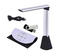 Document Camera USB, 5MP Portable Book Scanner A4 Scanning Size with OCR Function LED Light Included, for Document Archiving and Digitization