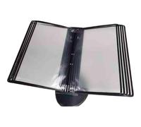 Document Display Panel Unit, A4 Wall Mounted Flip File Holder 10 Pockets Multicolor(B)