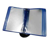 Document Display Panel Unit, A4 Wall Mounted Flip File Holder 10 Pockets Multicolor(F)