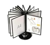 Document Display Panel Unit, Rotating Catalog Display Rack Desk File Organizer Reference System