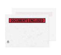 Document Enclosed Wallets Plain Or Printed Peel & Seal Clear Plastic Envelopes Sleeves Pockets Wallets Attach Invoices Packing Lists A5 225x165mm HTUK (Printed A5 (225 x 165 mm), Pack of 500)