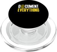 Document Everything Forensic Science PopSockets PopGrip for MagSafe