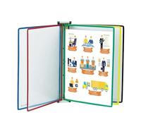 Document Folder， 10 Display Pockets, A4 Poster Flip Book Shelf, for Office/Warehouse Storage Documents