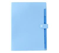 Document Folder - A4 Portable File Organizer, Multi-Function Storage Supply, Colour Coded Labels, Seven Pocket Dividers, Compact Storage Solution | pe