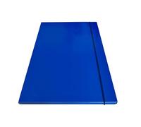 Document Folder A4 with Elastic Round Spine 1 cm Pack of 6 Rigid Cardboard Folders 750 g with Flaps and Rivets Folders with Elastic A4 for Office Document Folder