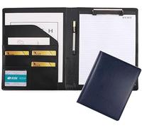 Document Folder， Clipboard with Cover for Legal Pad Holder Letter Size A4 for Business Conference Notepad Clip Boards(Blue)
