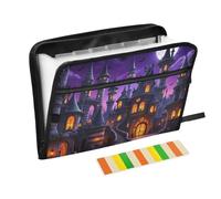 Document folder Expanding large folders for documents by document organizer stationery folders Halloween scary castle ruins scene