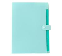 Document Folder for Receipts at Home - A4 Size Portable Versatile Storage Solution with Coloured Labels and Seven Compartments for School Home Office Bills Receipts