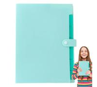Document Folder - Home Receipt Organizer | A4 Size Multifunction Storage Supplies with Color Labels and 7 Pockets for Document Bill Receipt