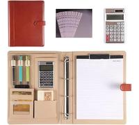 Document Folder， Organizer Conference File Folder with A4 Size Clipboard(Bruin)