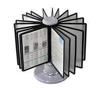 Document Holder and File Organizer, Deluxe Catalog Display Rack with 20 Double-Sided Panels for A4/A5 Reference System in Office and Home