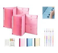 Document nizer - Life Book Binder If I Die Emergency Planner Missing Persons Documents Holder Essential File nizer with Pockets Office Supplies (Pink - 2 Pack)