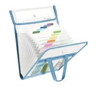 Document Organiser Bag, Vertical Document Holder | Accordion Folder A4 with 13 Compartments for Students Office School Infirmary Travel Drawer
