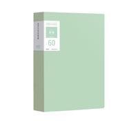 Document Organizer 60-Pocket Clear Multi-Layer Divider Sheet Protector | Document Contract Display Book Binder Folder for School Classroom Office College Library Studio Workplace Academy Green