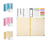 Document Organizer Folio with Labels Life Binder Organizer Personal Family Important Folder Paper File Folder for Emergency Binder Passport Receipts and Letter(Pink)