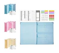 Document Organizer Folio with Labels Life Binder Organizer Personal Family Important Folder Paper File Folder for Emergency Binder Passport Receipts and Letter(Pink)
