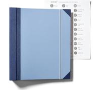 Document Organizer Folio with Labels: Personal Family Document Organizer Binder - Life Binder Organizer Kit with Pockets, Ideal Family Emergency Binder for Important Documents(Blue)