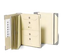 Document Organizer Folio with Labels: Personal Family Document Organizer Binder - Life Binder Organizer Kit with Pockets, Ideal Family Emergency Binder for Important Documents(Yellow)