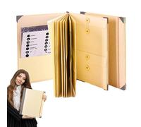 Document Organizer - Go Missing Binder,Life Book Document Organizer,Reinforced Expandable Organizer,Letter Size Document Manager | Đe File Folder For