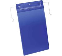 Durable Document Pocket with Wire Hanger A4 Portrait, Pack of 50 Pieces, Dark Blue