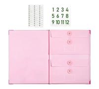 Document Pockets Folders, Storage Holder Organizer, Multipurpose Document Folder for Papers, Convenient Storage Box for Receipt Folio Paper, Perfect Business Travel Office Work Use