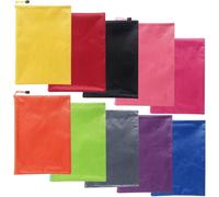 Document Pouch, 10PCS Waterproof PVC Zip Pouch, 9.5x6.7 Inch A5 Zipper, Translucent Document Folder for School Office Supplies