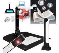 Document Scanner, 12 Million Pixels (CMOS Photosensitive), A4 Format+LED Fill Light, 4 Image Modes+4 Picture Formats, Video Recording/projection/continuous Shooting/auto Deskew,A