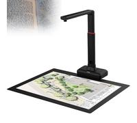 Document Scanner, Overhead Scanner with Auto-Flatten, Fingerprint Removal Technologies, Adjustable Height, Support Video Recording for Document Scanning, Book