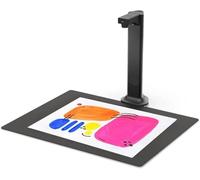 Document Scanner USB Book OCR Auto-Flatten & Deskew, 13MP Camera for Desktop/Laptop Size