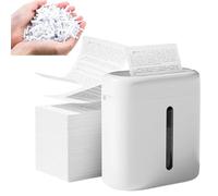 Document Shredder, 15L Crosscut Paper Shredder, 6 Sheet Capacity, Automatic, Portable, Electric, Jam-Proof, P4 Security Level for Office and Home