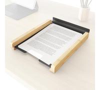 Document Storage & Desk Organizer Made of eco-Friendly FSC Bamboo Wood - Stackable Helper for Organization in Office, Desk, and workspace Made of Sturdy Solid Metal - KD Essentials