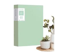 Document Storage Folder | Sheet Protector Sleeves | File Organizer | 60-Pocket Design, Document Dividers, Contract Storage | School Classroom Office College Library Studio Workplace