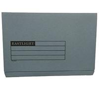 Document Wallet Full Flap, 270gsm, Blue, Pack of 50