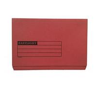 Document Wallet Full Flap, 270gsm, Red, Pack of 50