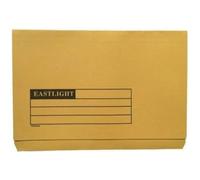 Document Wallet Full Flap, Foolscap, 270gsm, Yellow, Pack of 50