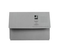 Q-Connect Document Wallet Foolscap Grey (Pack of 50)